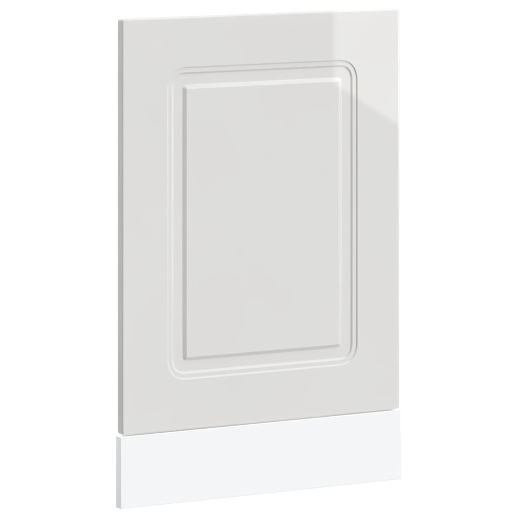 vidaXL Panel na myčku Kalmar bílý vysoký lesk 45x1,5x57 cm kompozit