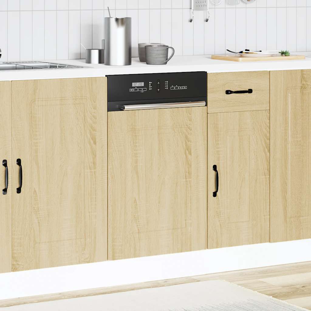 vidaXL Vaatwaspaneel Kalmar 45x1,5x67 cm bewerkt hout sonoma eiken