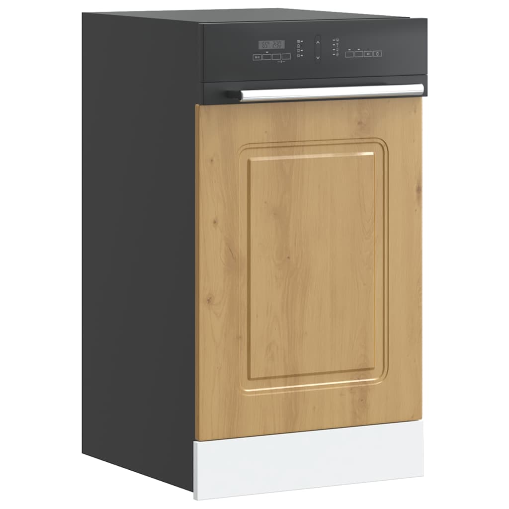 vidaXL Oppvaskmaskin panel artisan eik 45x1,5x57 cm konstruert tre