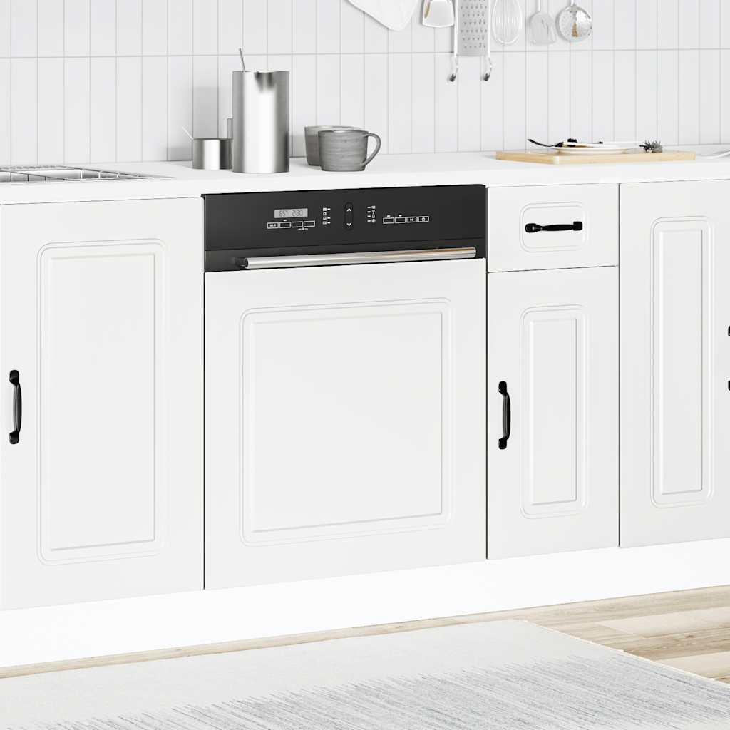 vidaXL Vaatwaspaneel Kalmar 60x1,5x67 cm bewerkt hout wit afbeelding