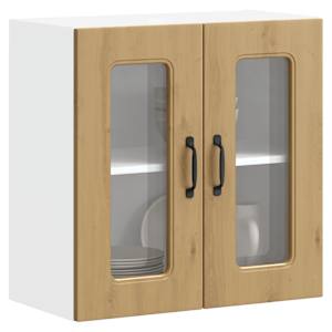 Kuhinjska stenska omarica s steklenimi vrati Kalmar artisan