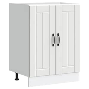 Osnovna omarica za umivalnik Lucca bela inženirski les