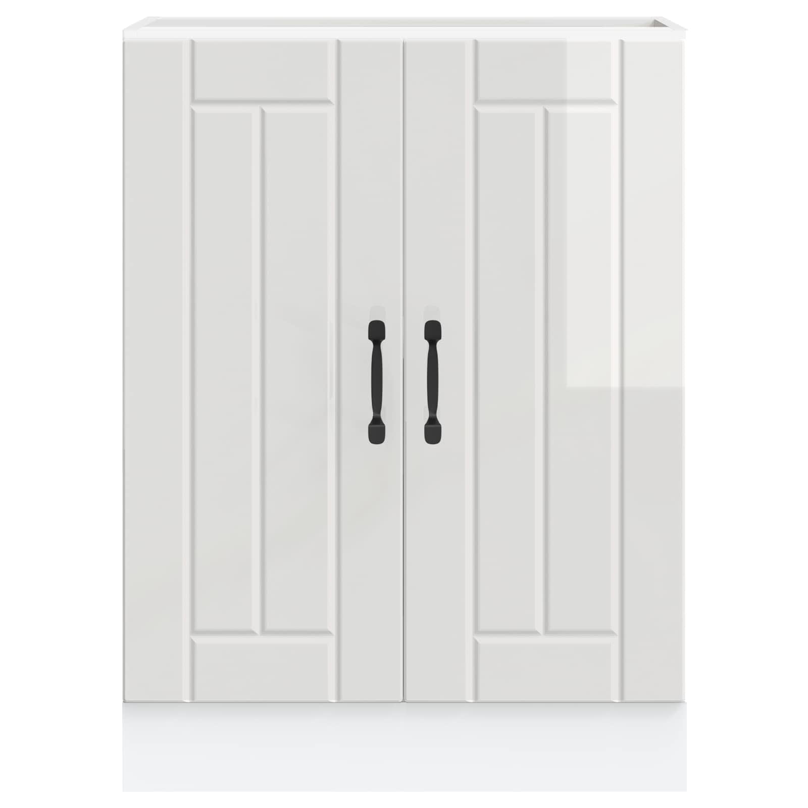 Ντουλάπι βάσης νεροχύτη "Lucca" High Gloss White - Image 5