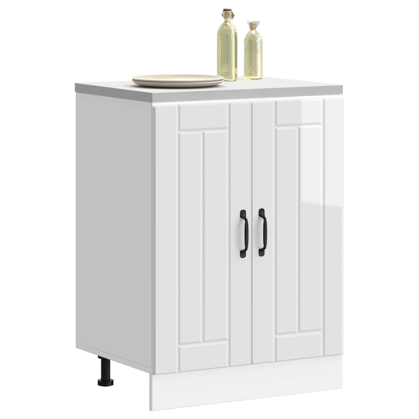 Ντουλάπι βάσης νεροχύτη "Lucca" High Gloss White - Image 3