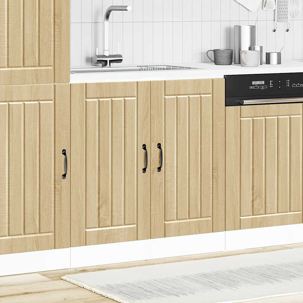 Spoelbakonderkast Lucca bewerkt hout sonoma eikenkleurig – afbeelding 1
