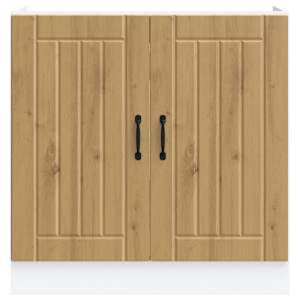 Skříňka pod umyvadlo "Lucca" dub artisan kompozitní dřevo - obrázek 4