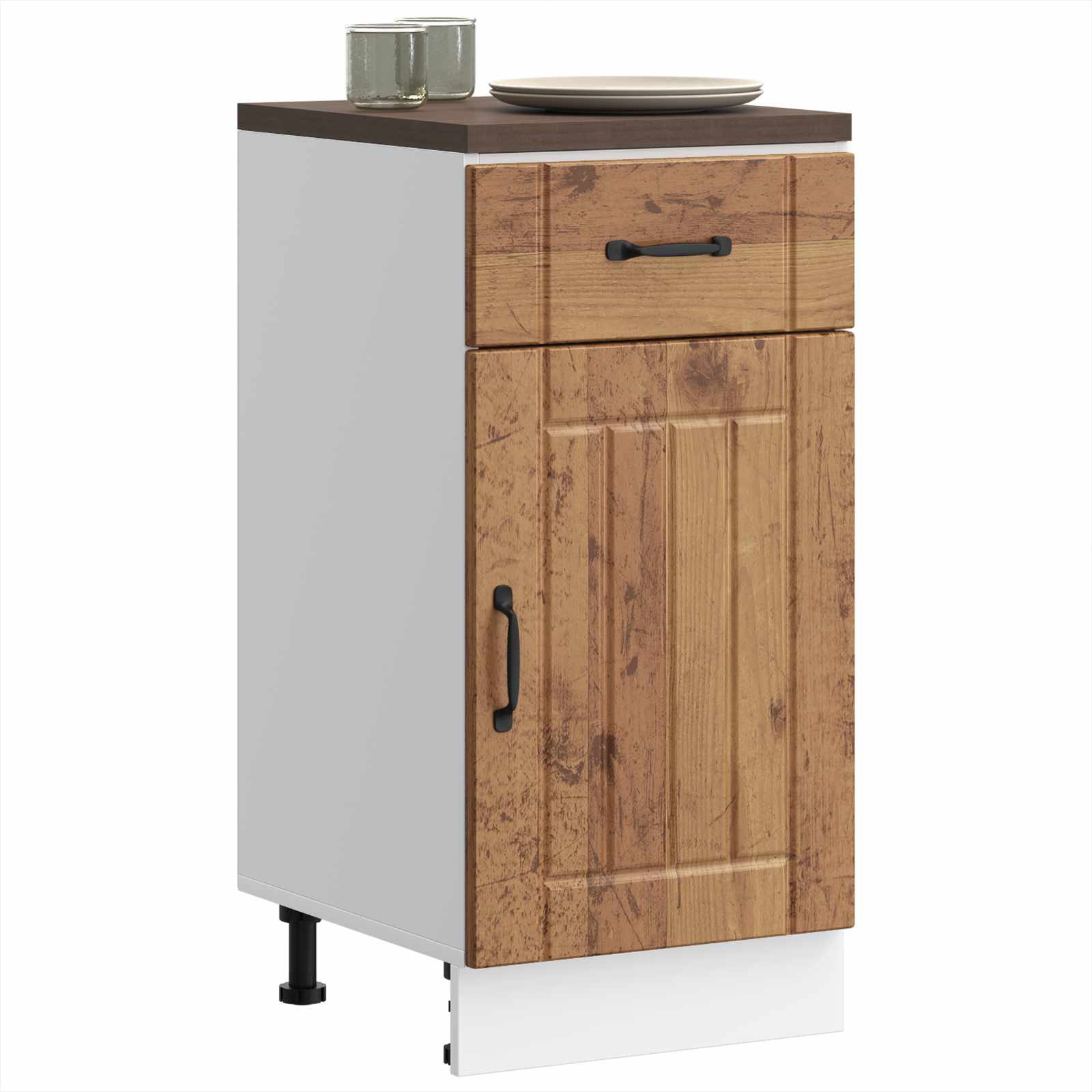 vidaXL Onderkast Lucca bewerkt hout oud houtkleurig bruin, foto 2