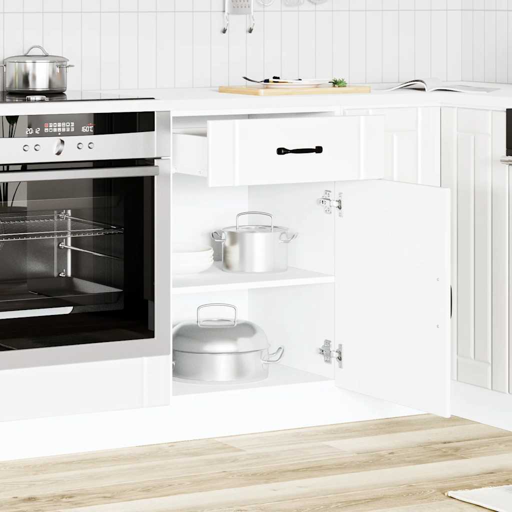 vidaXL Keuken onderkast Lucca bewerkt hout wit afbeelding