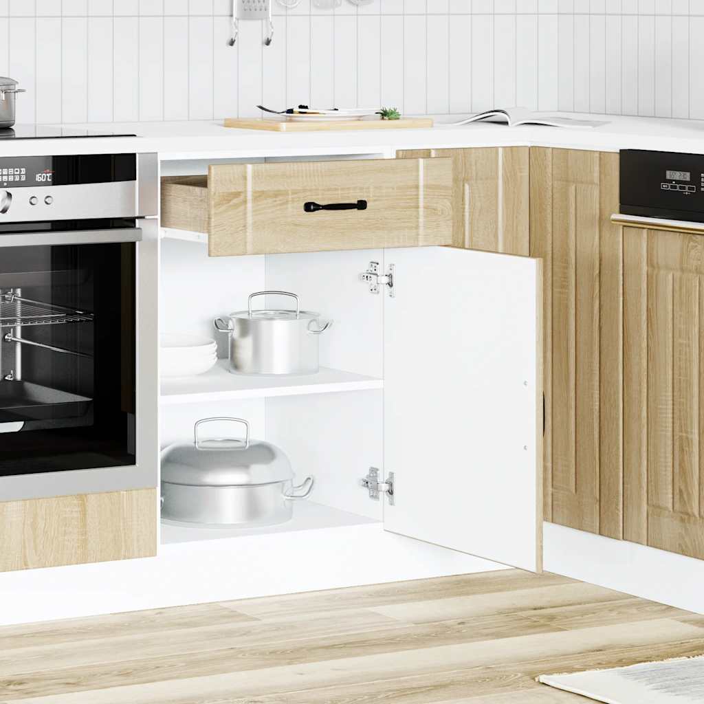 vidaXL Keuken onderkast Lucca bewerkt hout sonoma eikenkleurig afbeelding