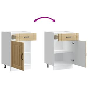 Kuchyňská spodní skříňka "Lucca" dub sonoma kompozitní dřevo - obrázek 9