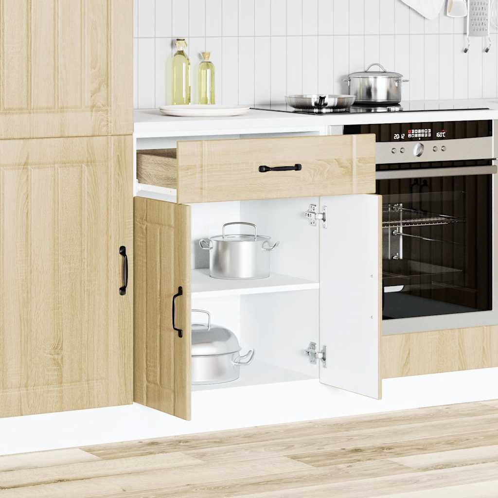 vidaXL Keuken onderkast Lucca bewerkt hout sonoma eikenkleurig afbeelding