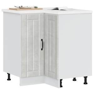 Kuhinjska kotna osnovna omarica Lucca betonsko siv inž. les