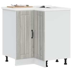 Kuhinjska kotna osnovna omarica Lucca siva sonoma inž. les