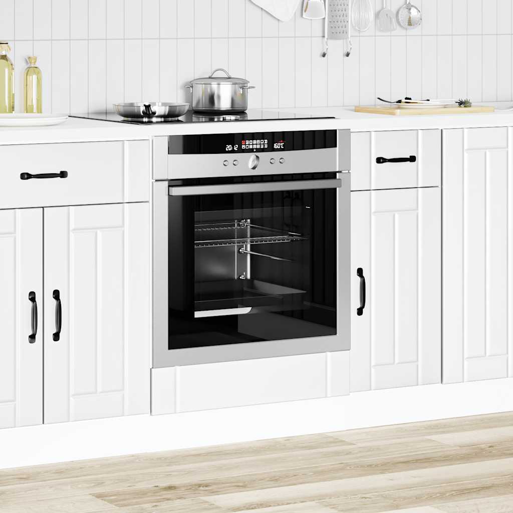 vidaXL Ovenkast Lucca bewerkt hout wit