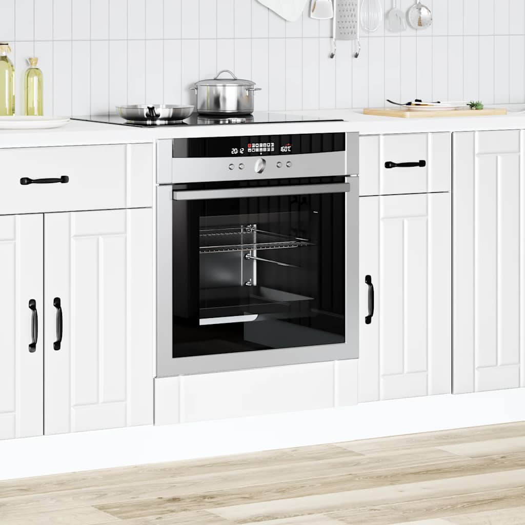 vidaXL Ovenkast Lucca bewerkt hout wit afbeelding