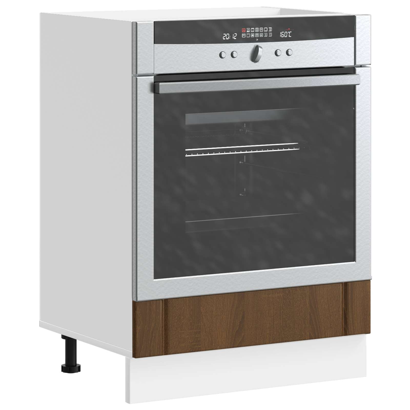 vidaXL Ovenkast Lucca bewerkt hout bruin eikenkleur, foto 2