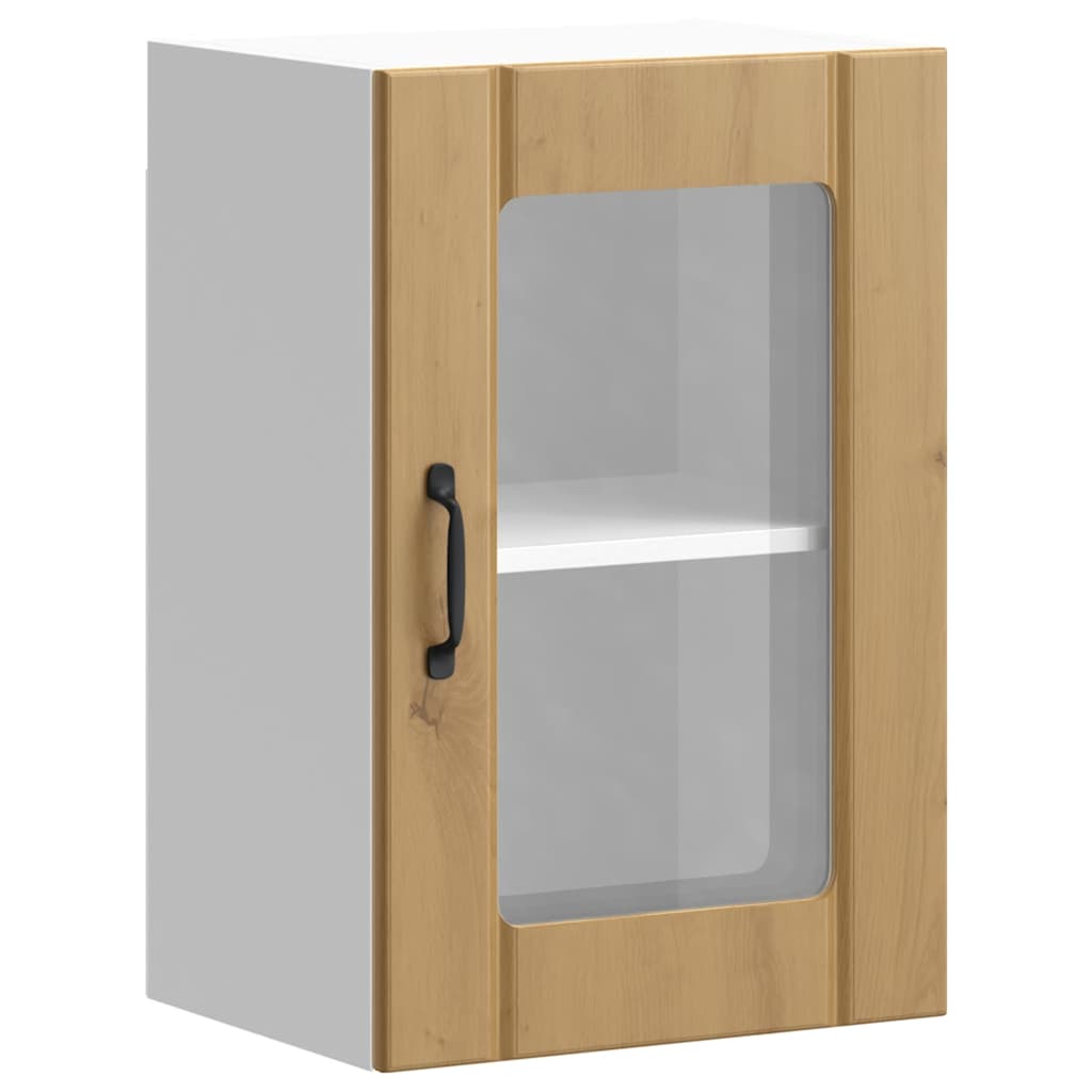 Thumbnail - vidaXL Küchen-Hängeschrank mit Glastür Lucca Artisan-Eiche