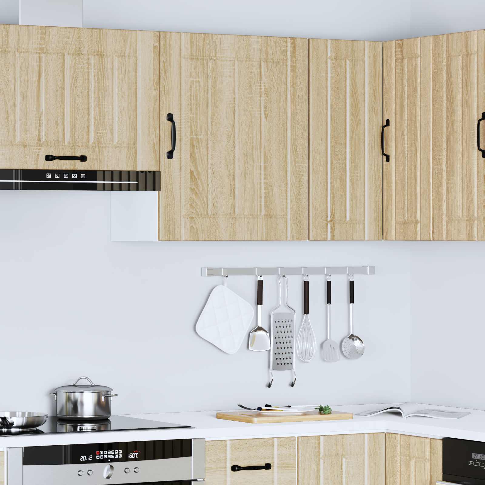 ντουλάπι τοίχου κουζίνας "Lucca" Sonoma Oak Engineered Wood - Image 5