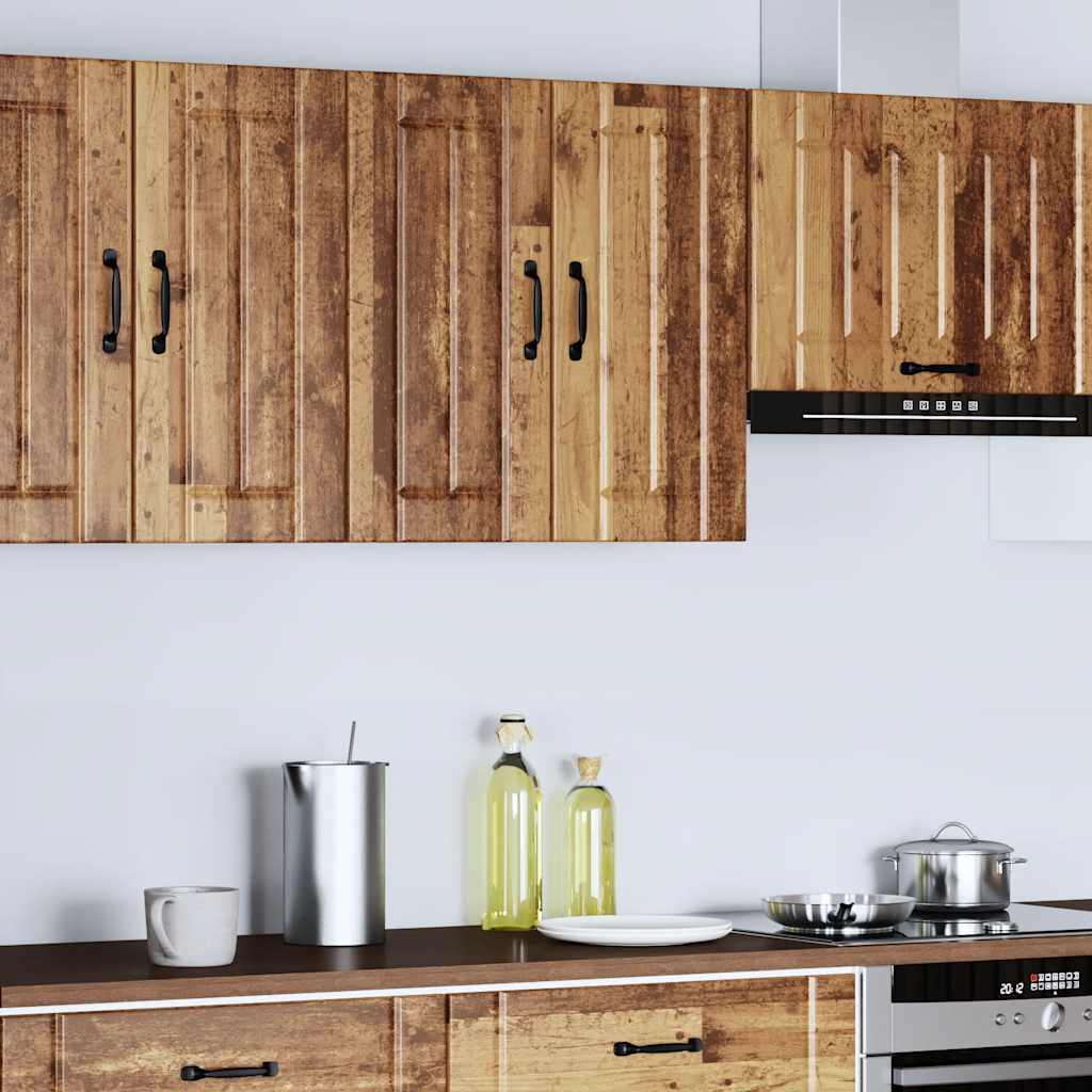 vidaXL Keukenwandkast Lucca bewerkt hout oud houtkleurig afbeelding