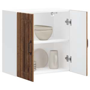 Kuhinjska stenska omarica Lucca starinski les inženirski les