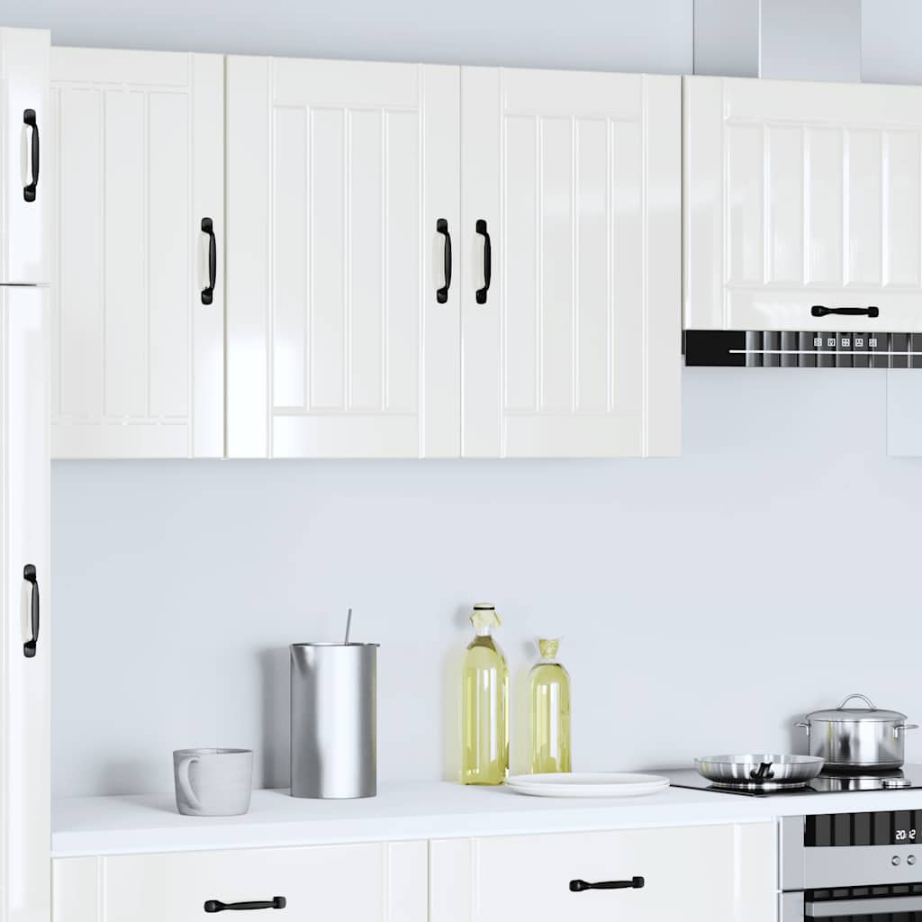 Thumbnail - vidaXL Küchen-Hängeschrank Lucca Hochglanz-Weiß Holzwerkstoff
