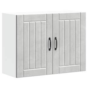 Kuhinjska stenska omarica Lucca betonsko siv inženirski les