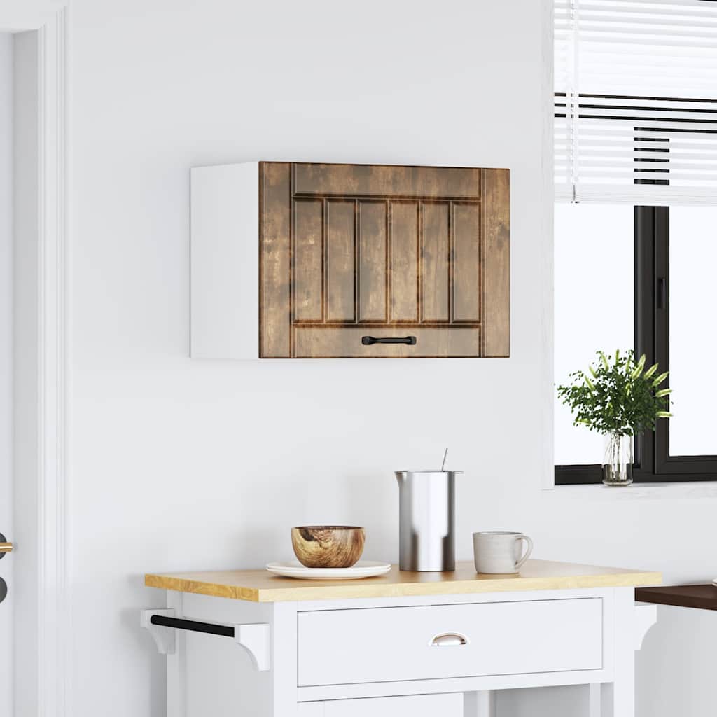 vidaXL Keukenwandkast Lucca bewerkt hout gerookt eikenkleurig afbeelding