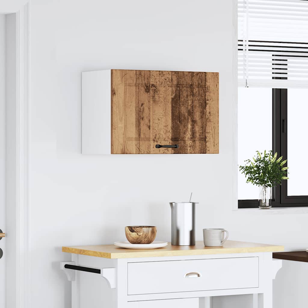 vidaXL Keukenwandkast Lucca bewerkt hout oud houtkleurig afbeelding