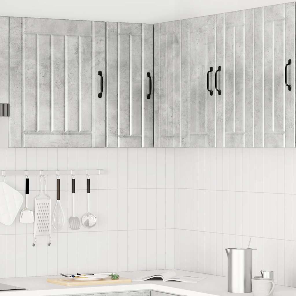 Thumbnail - vidaXL Küchen-Eckhängeschrank Lucca Betongrau Holzwerkstoff