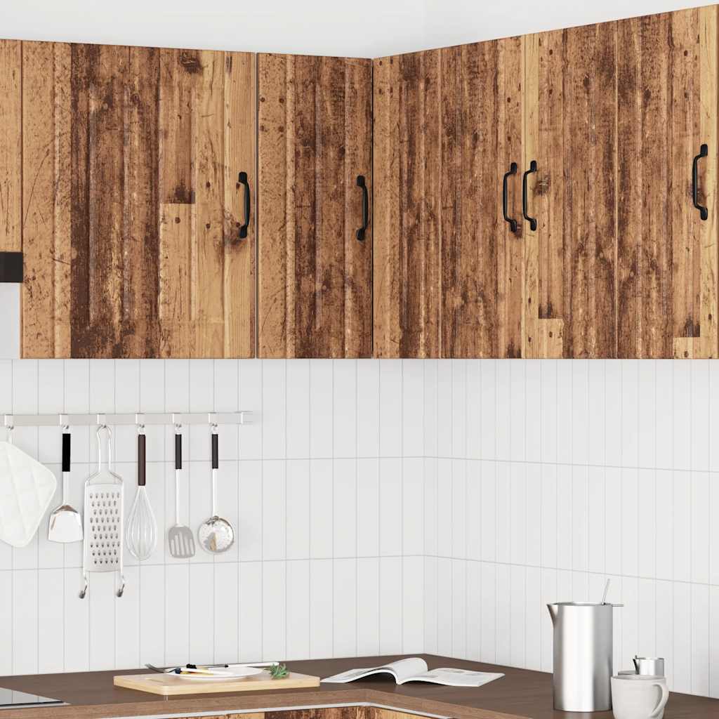 vidaXL Keukenwandhoekkast Lucca bewerkt hout oud houtkleurig afbeelding