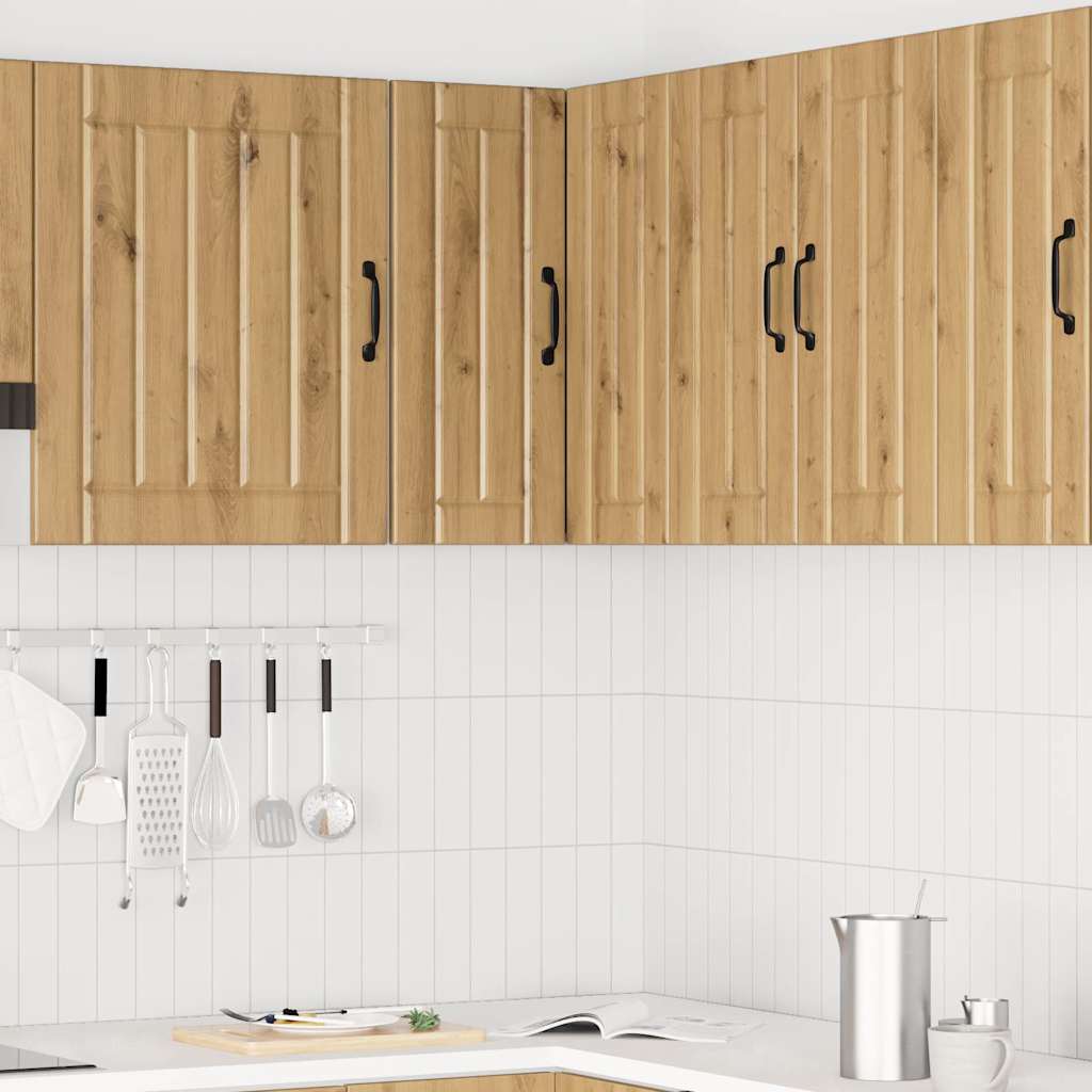 vidaXL Keukenwandhoekkast Lucca bewerkt hout artisanaal eikenkleur afbeelding