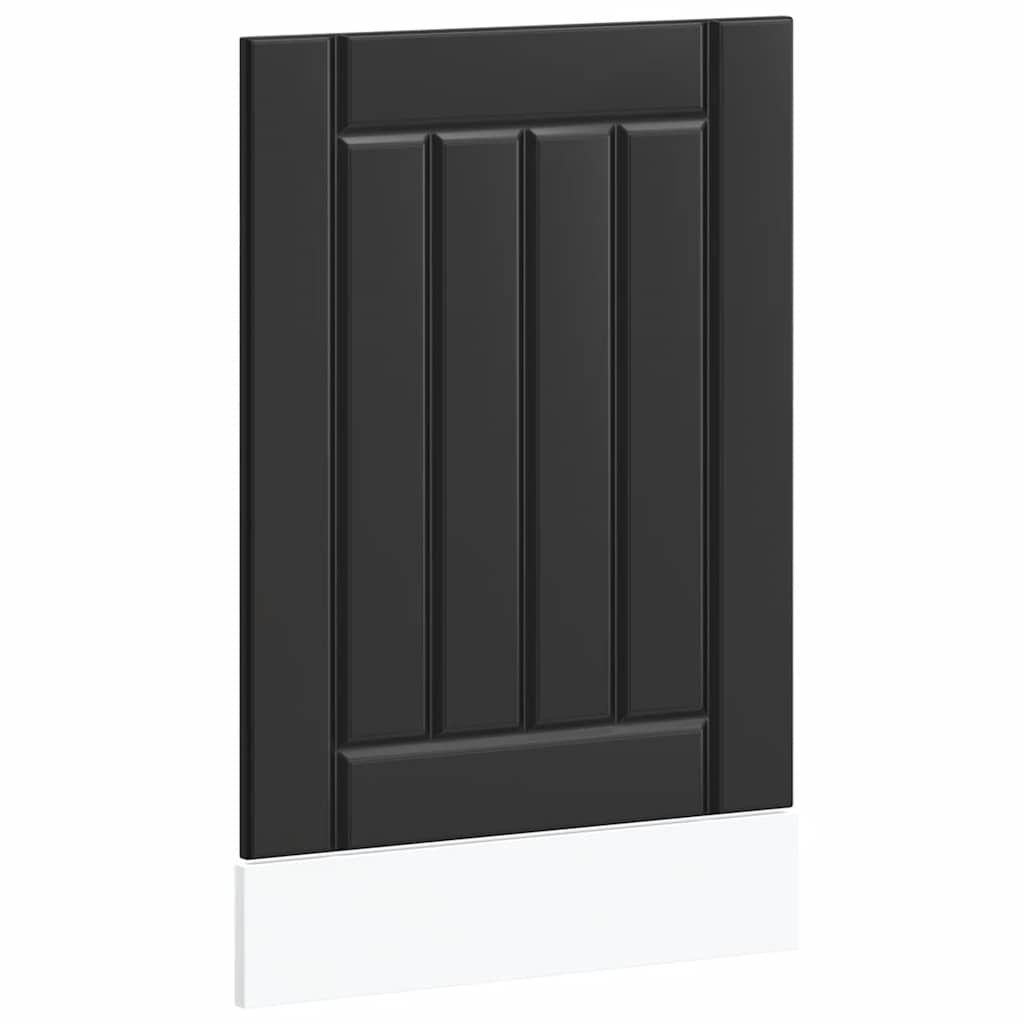 vidaXL Panel na myčku Lucca černý kompozitní dřevo
