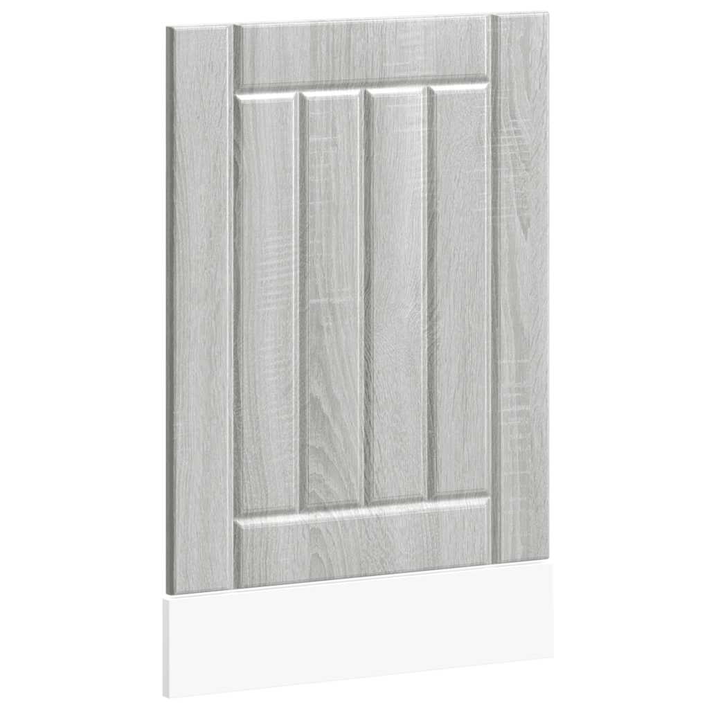 vidaXL Panel na myčku Lucca šedý sonoma kompozitní dřevo