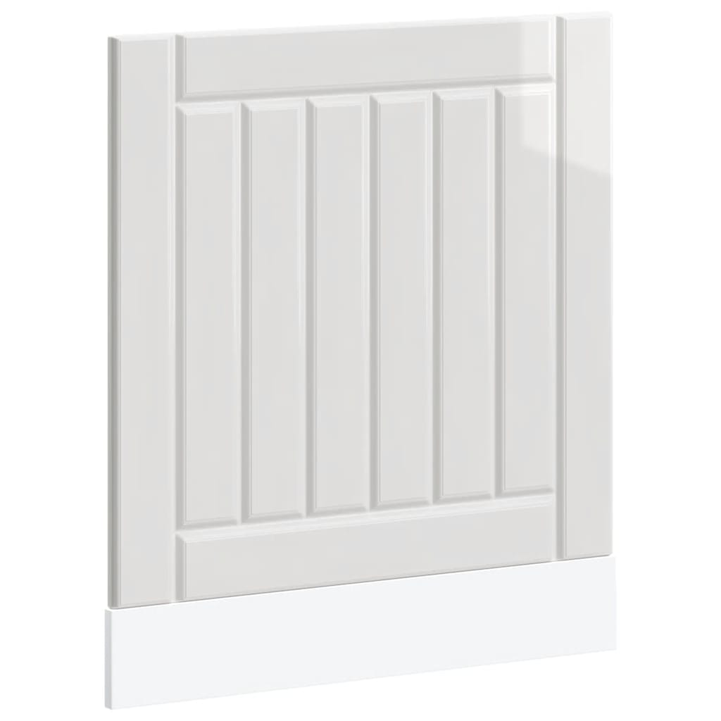 vidaXL Panel na myčku Lucca bílý vysoký lesk kompozitní dřevo