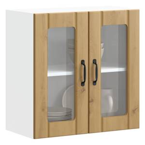 Kuchyňská nástěnná skříňka se skleněnými dvířky "Lucca" Artisan Oak, umělé dřevo - obrázek 1