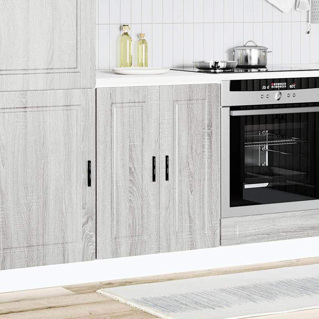 vidaXL Keuken onderkast "Porto" bewerkt hout grijs sonoma eiken afbeelding