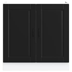 Skříňka pod umyvadlo "Porto" černý 80x46x81,5 cm kompozitní - obrázek 4