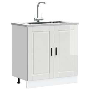 Osnovna omarica za umivalnik Porto bela 80x46x81,5 cm