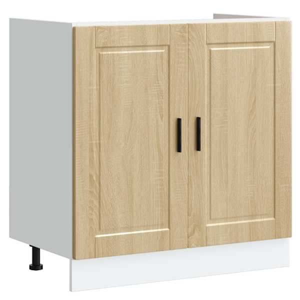 vidaXL valamu aluskapp, Porto, Sonoma tamm, 80x46x81,5 cm, tehispuit