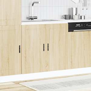 vidaXL Sink Base Cabinet&nbsp;"Porto" Sonoma Oak 80x46x81.5 cm&nbsp;Engineered Wood