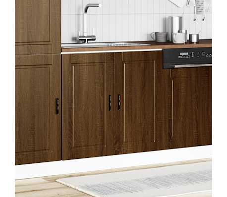 vidaXL Dulap de bază pentru chiuvetă "Porto" stejar maro lemn