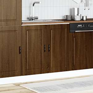 vidaXL Dulap de bază pentru chiuvetă "Porto" stejar maro lemn