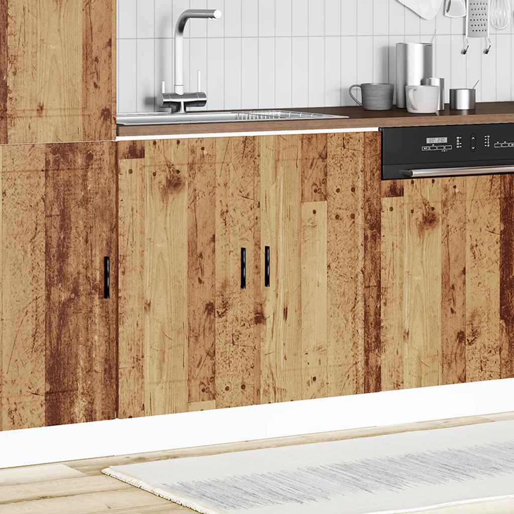 vidaXL Spoelbakonderkast Porto 80x46x81,5 cm bewerkt hout oud hout afbeelding