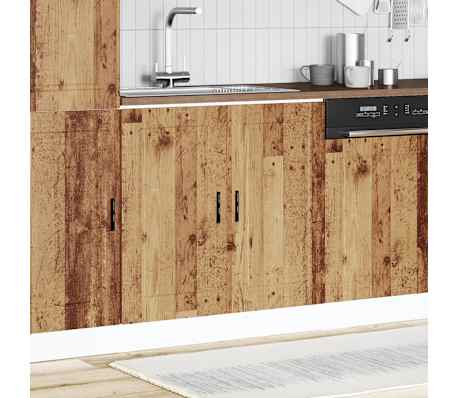 vidaXL Meuble bas pour &eacute;vier Porto vieux bois bois ing&eacute;nierie