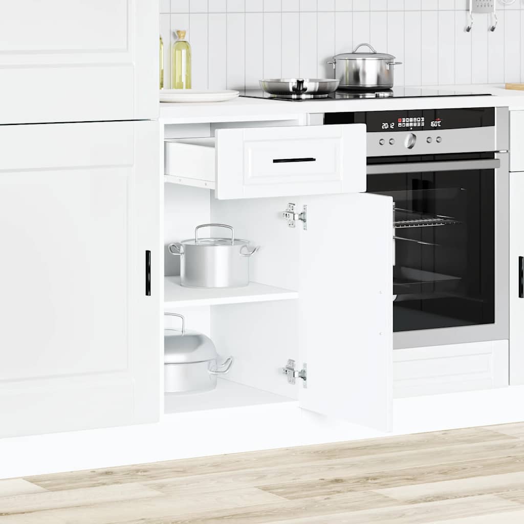 vidaXL Keuken onderkast "Porto" bewerkt hout wit afbeelding