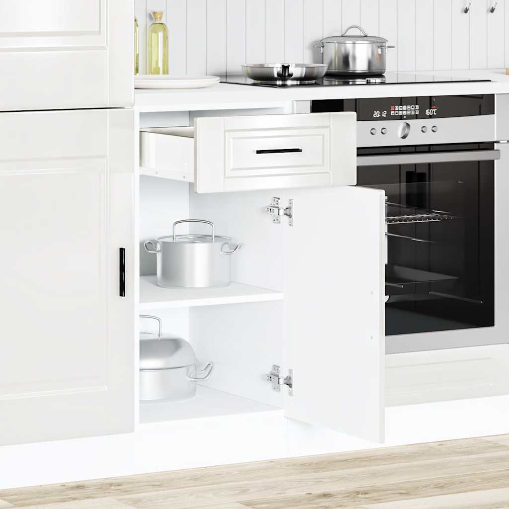 vidaXL Onderkast "Porto" bewerkt hout hoogglans wit, foto 2