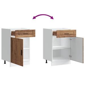 Kuchyňská spodní skříňka "Porto" old wood kompozitní dřevo - obrázek 9