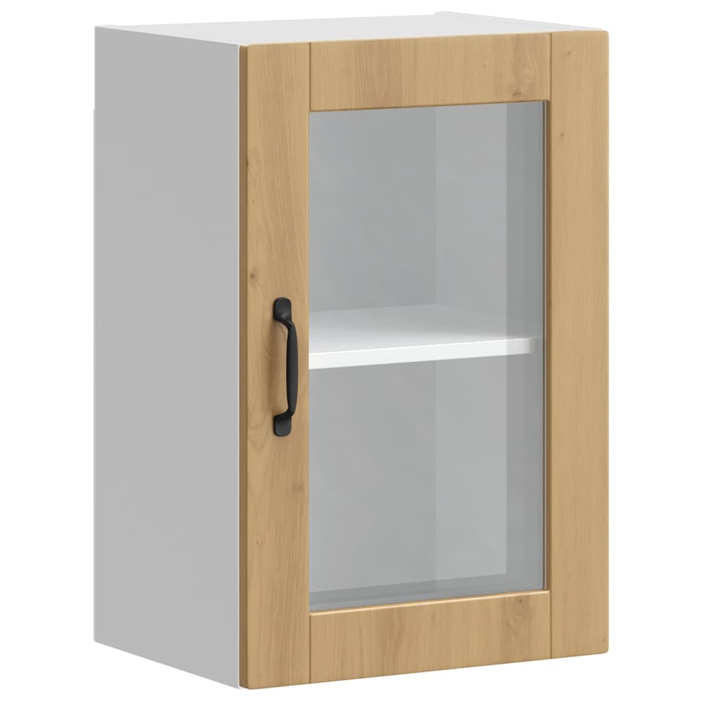 Thumbnail - vidaXL Küchen-Hängeschrank mit Glastür Porto Artisan-Eiche
