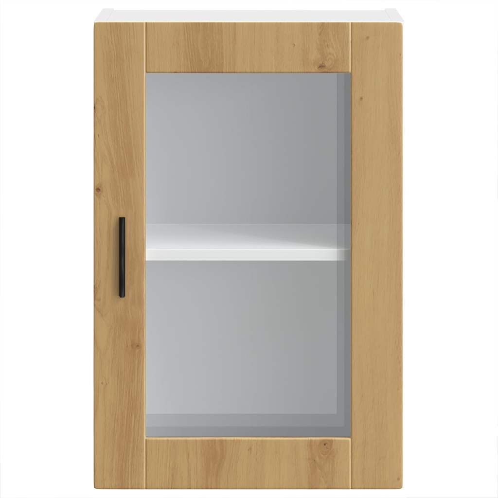 vidaXL Keukenbovenkast met glazen deur Porto artisanaal eikenkleur, foto 4
