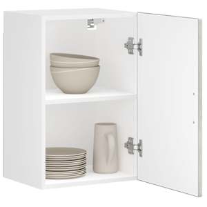 Kuhinjska stenska omarica Porto betonsko siv inženirski les